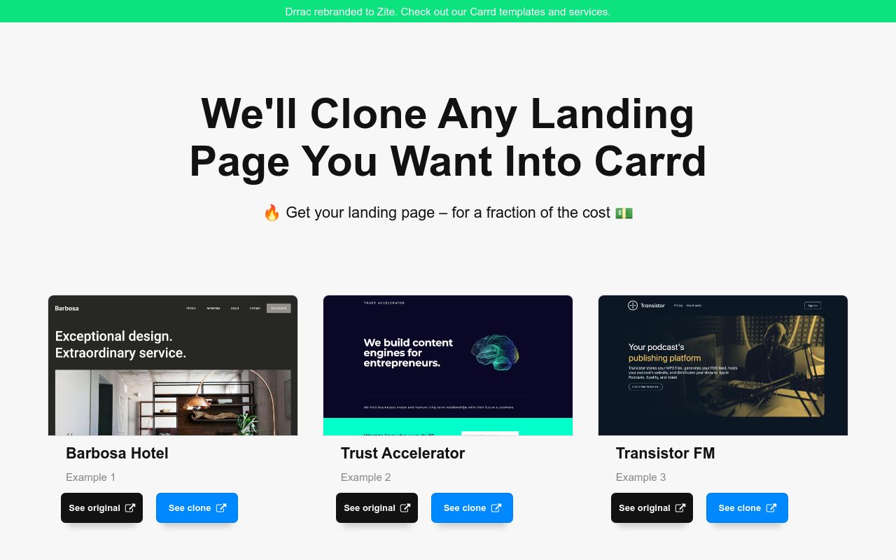 Landing Page Clone